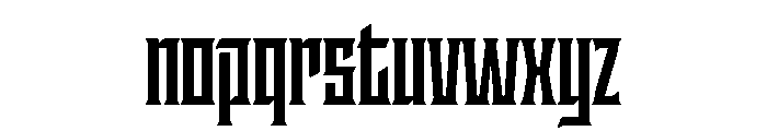 Staten CompressedBold Instance Font LOWERCASE