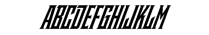 Staten CompressedBoldOblique Instance Font UPPERCASE