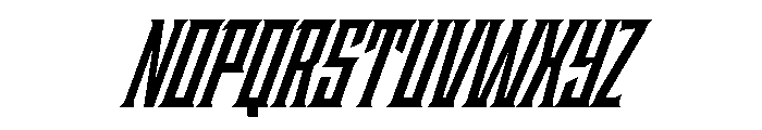 Staten CompressedBoldOblique Instance Font UPPERCASE