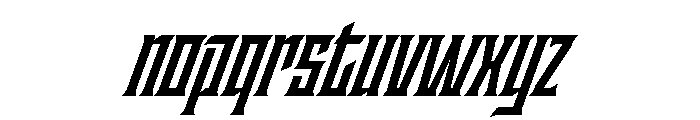 Staten CompressedBoldOblique Instance Font LOWERCASE