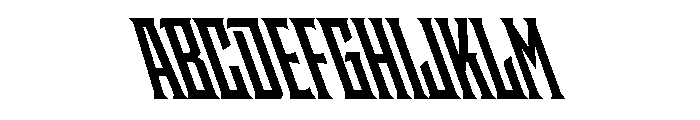 Staten CompressedBoldReverse Instance Font UPPERCASE