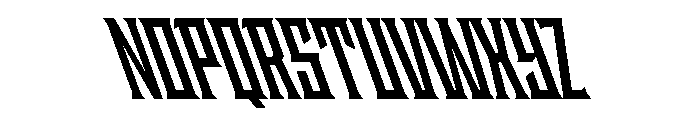 Staten CompressedBoldReverse Instance Font UPPERCASE