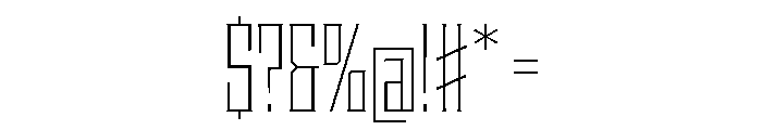 Staten CompressedExtraLight Instance Font OTHER CHARS