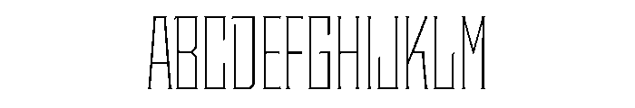 Staten CompressedExtraLight Instance Font UPPERCASE