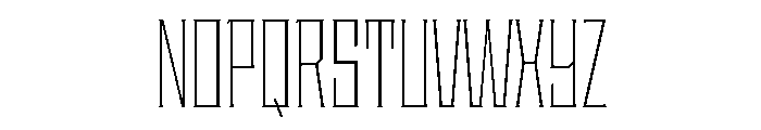 Staten CompressedExtraLight Instance Font UPPERCASE