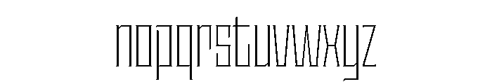 Staten CompressedExtraLight Instance Font LOWERCASE