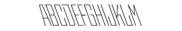 Staten CompressedExtraLightReverse Instance Font UPPERCASE