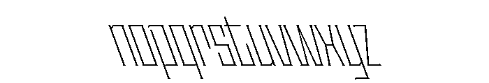 Staten CompressedExtraLightReverse Instance Font LOWERCASE