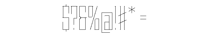 Staten CompressedHairline Instance Font OTHER CHARS