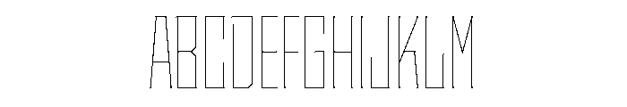 Staten CompressedHairline Instance Font UPPERCASE