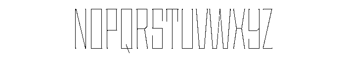 Staten CompressedHairline Instance Font UPPERCASE
