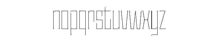 Staten CompressedHairline Instance Font LOWERCASE