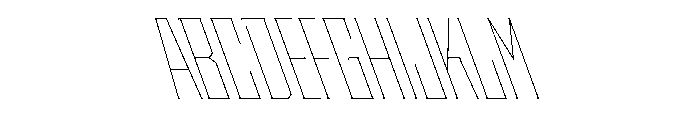 Staten CompressedHairlineReverse Instance Font UPPERCASE