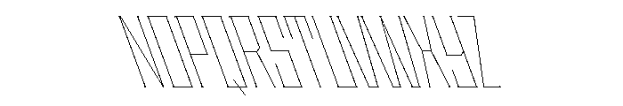 Staten CompressedHairlineReverse Instance Font UPPERCASE