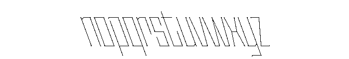 Staten CompressedHairlineReverse Instance Font LOWERCASE