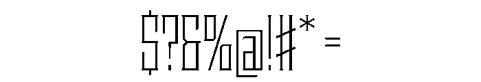 Staten CompressedLight Instance Font OTHER CHARS