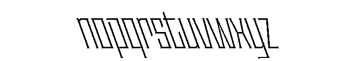 Staten CompressedLightReverse Instance Font LOWERCASE