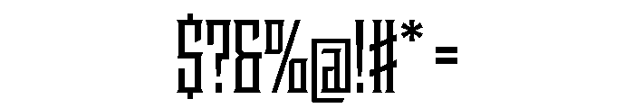Staten CompressedSemibold Instance Font OTHER CHARS
