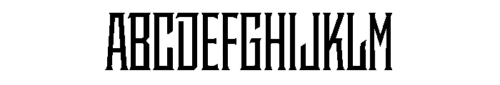 Staten CompressedSemibold Instance Font UPPERCASE