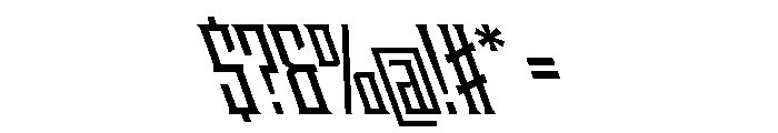 Staten CompressedSemiboldReverse Instance Font OTHER CHARS