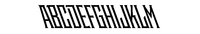 Staten CompressedSemiboldReverse Instance Font UPPERCASE