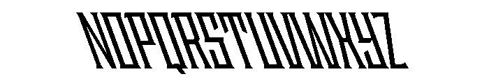 Staten CompressedSemiboldReverse Instance Font UPPERCASE