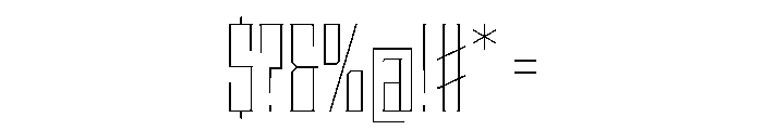 Staten CompressedThin Instance Font OTHER CHARS