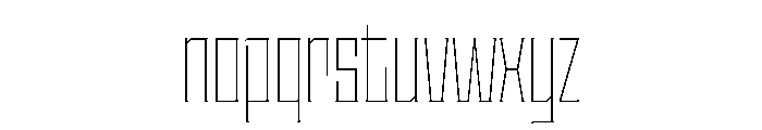 Staten CompressedThin Instance Font LOWERCASE