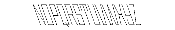 Staten CompressedThinReverse Instance Font UPPERCASE