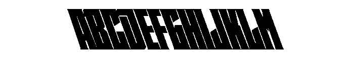 Staten CompressedUltraReverse Instance Font UPPERCASE