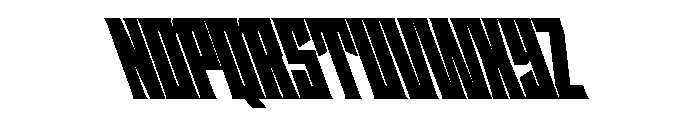 Staten CompressedUltraReverse Instance Font UPPERCASE