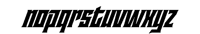 Staten CondensedBlackOblique Instance Font LOWERCASE