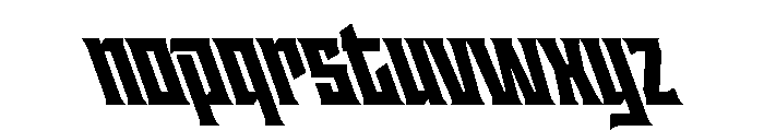 Staten CondensedBlackReverse Instance Font LOWERCASE