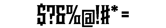 Staten CondensedBold Instance Font OTHER CHARS