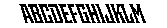 Staten CondensedBoldReverse Instance Font UPPERCASE