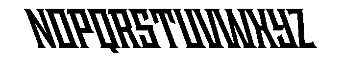 Staten CondensedBoldReverse Instance Font UPPERCASE