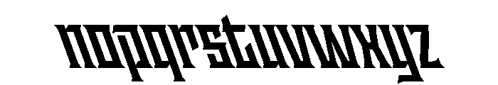 Staten CondensedBoldReverse Instance Font LOWERCASE