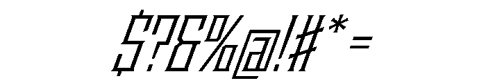 Staten CondensedBookOblique Instance Font OTHER CHARS