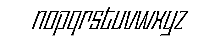 Staten CondensedBookOblique Instance Font LOWERCASE