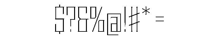 Staten CondensedExtraLight Instance Font OTHER CHARS