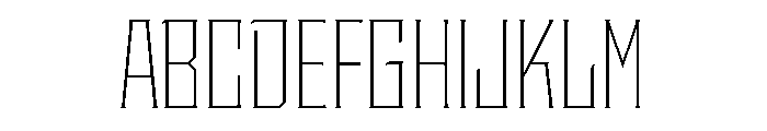 Staten CondensedExtraLight Instance Font UPPERCASE