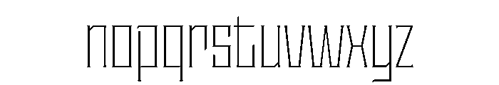 Staten CondensedExtraLight Instance Font LOWERCASE