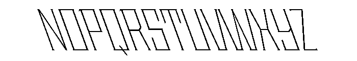 Staten CondensedExtraLightReverse Instance Font UPPERCASE