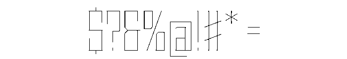 Staten CondensedHairline Instance Font OTHER CHARS