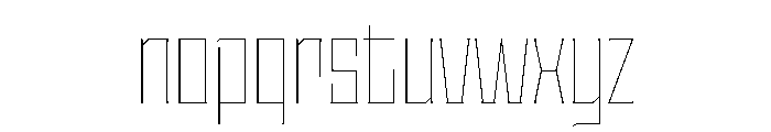 Staten CondensedHairline Instance Font LOWERCASE