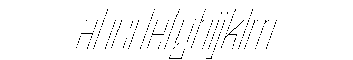 Staten CondensedHairlineOblique Instance FONT