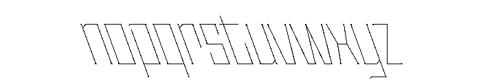 Staten CondensedHairlineReverse Instance Font LOWERCASE