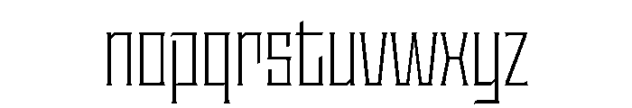 Staten CondensedLight Instance Font LOWERCASE