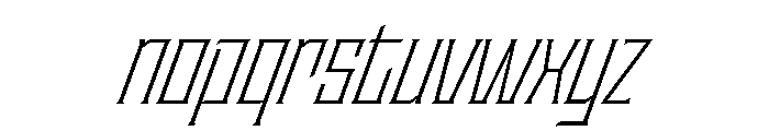 Staten CondensedLightOblique Instance Font LOWERCASE