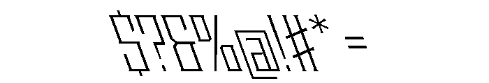 Staten CondensedLightReverse Instance Font OTHER CHARS